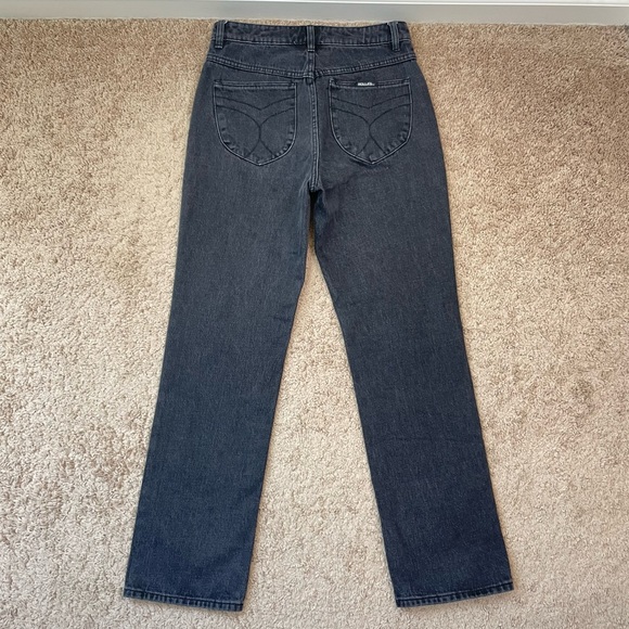 Rolla’s Original Straight Leg High Rise Denim Jeans in Brad Black Size 27 - Picture 6 of 16